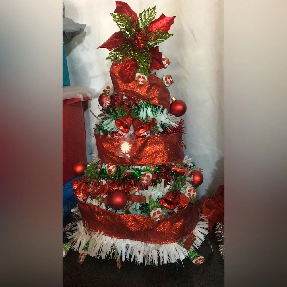 Tinsel Christmas tree